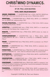 Soul-Mate Relationships Affirmation